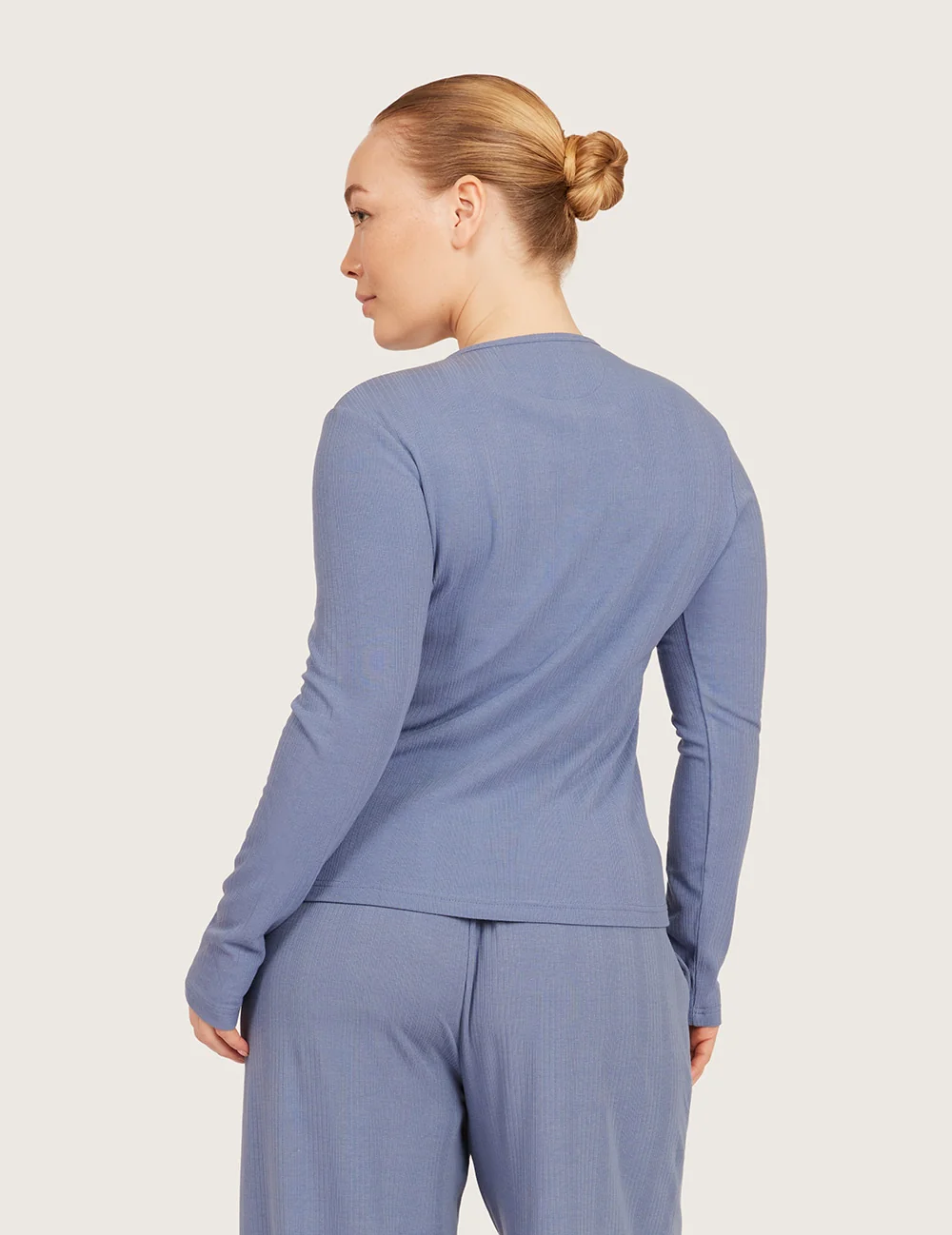 AiraRib™ Långärmad Henley Topp