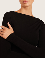 Boatneck Long Sleeve Top