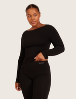 Boatneck Long Sleeve Top