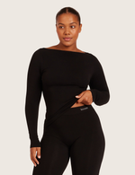 Boatneck Long Sleeve Top