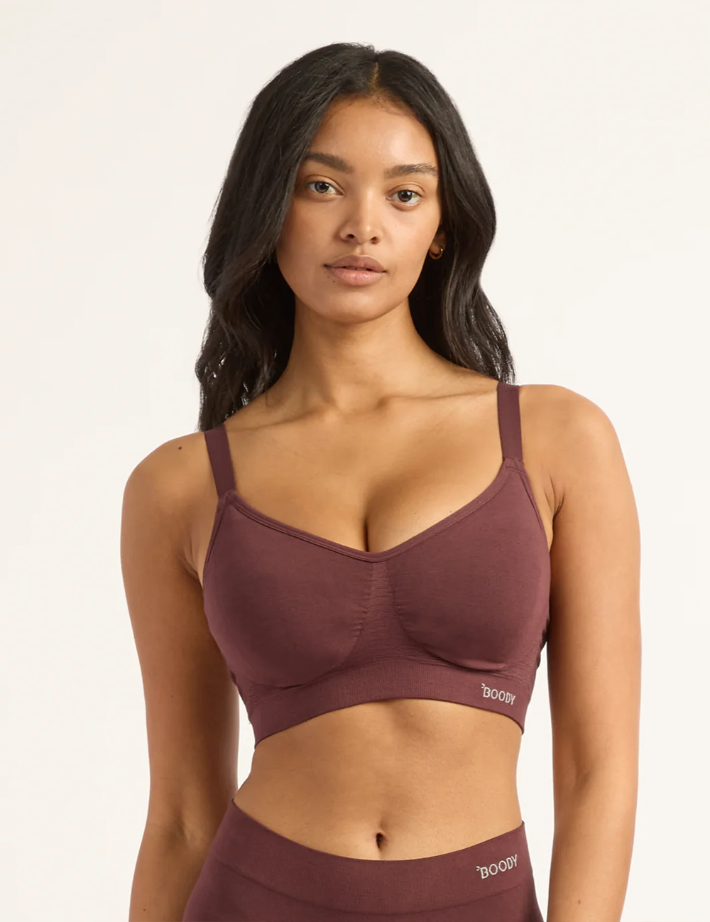 3-Pack Wireless Full Bust T-Shirt Bra - Mulberry