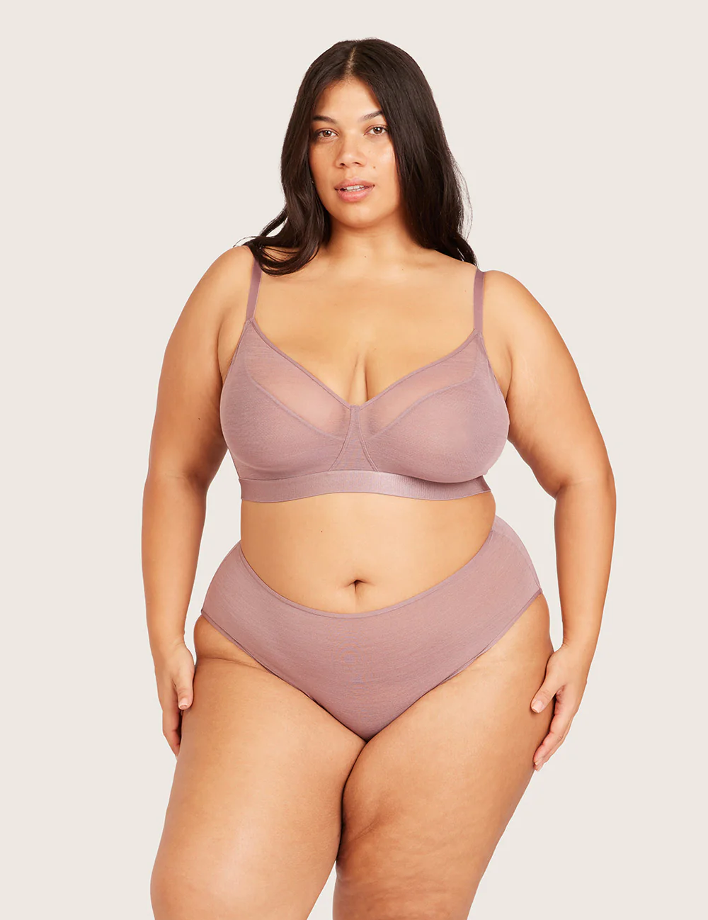 FreeMesh™ High Cut Maxi Trosa - Mauve