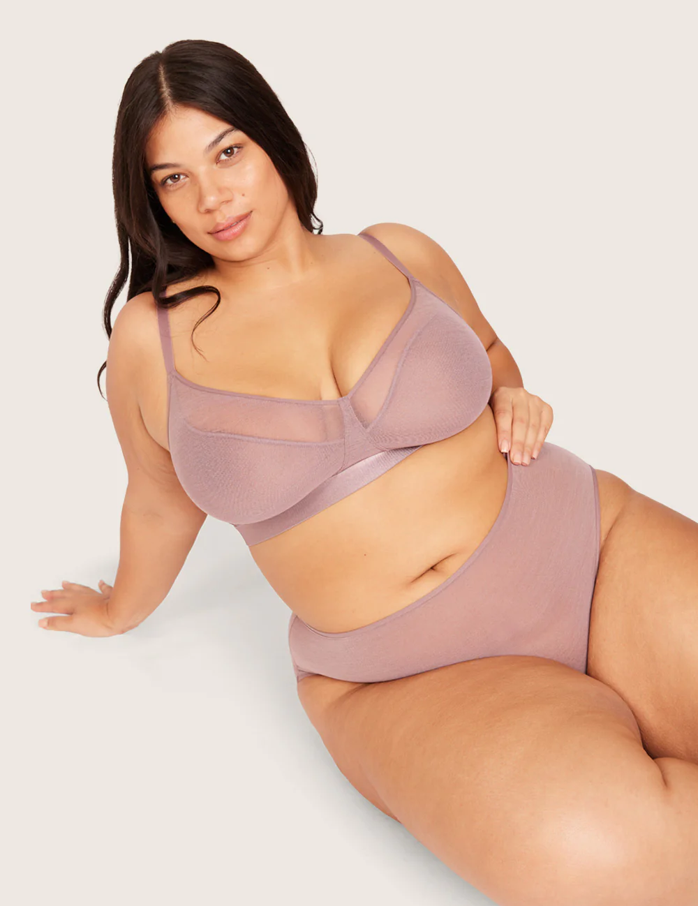 FreeMesh™ High Cut Maxi Trosa - Mauve