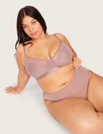 FreeMesh™ High Cut Maxi Trosa - Mauve