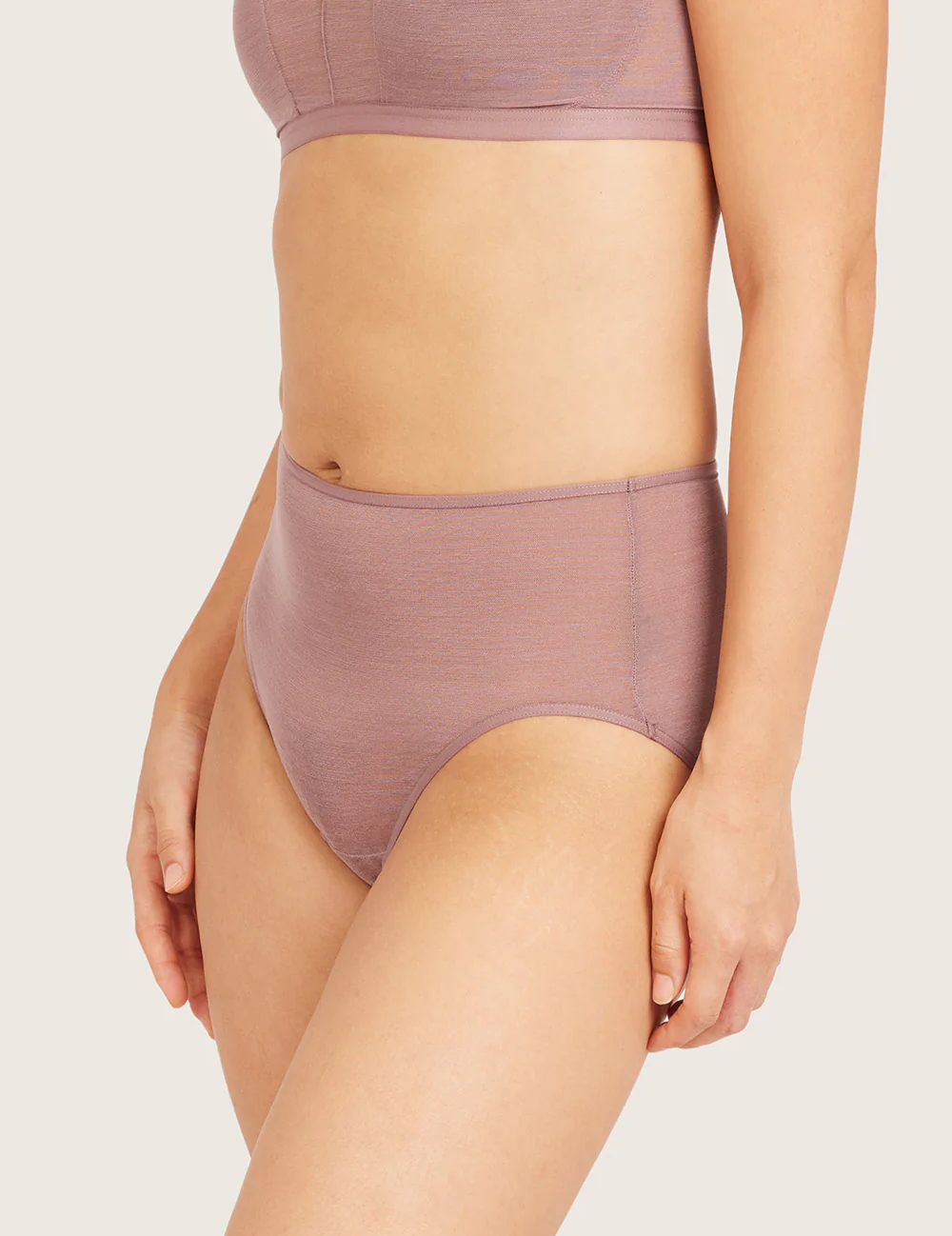 FreeMesh™ High Cut Maxi Trosa - Mauve
