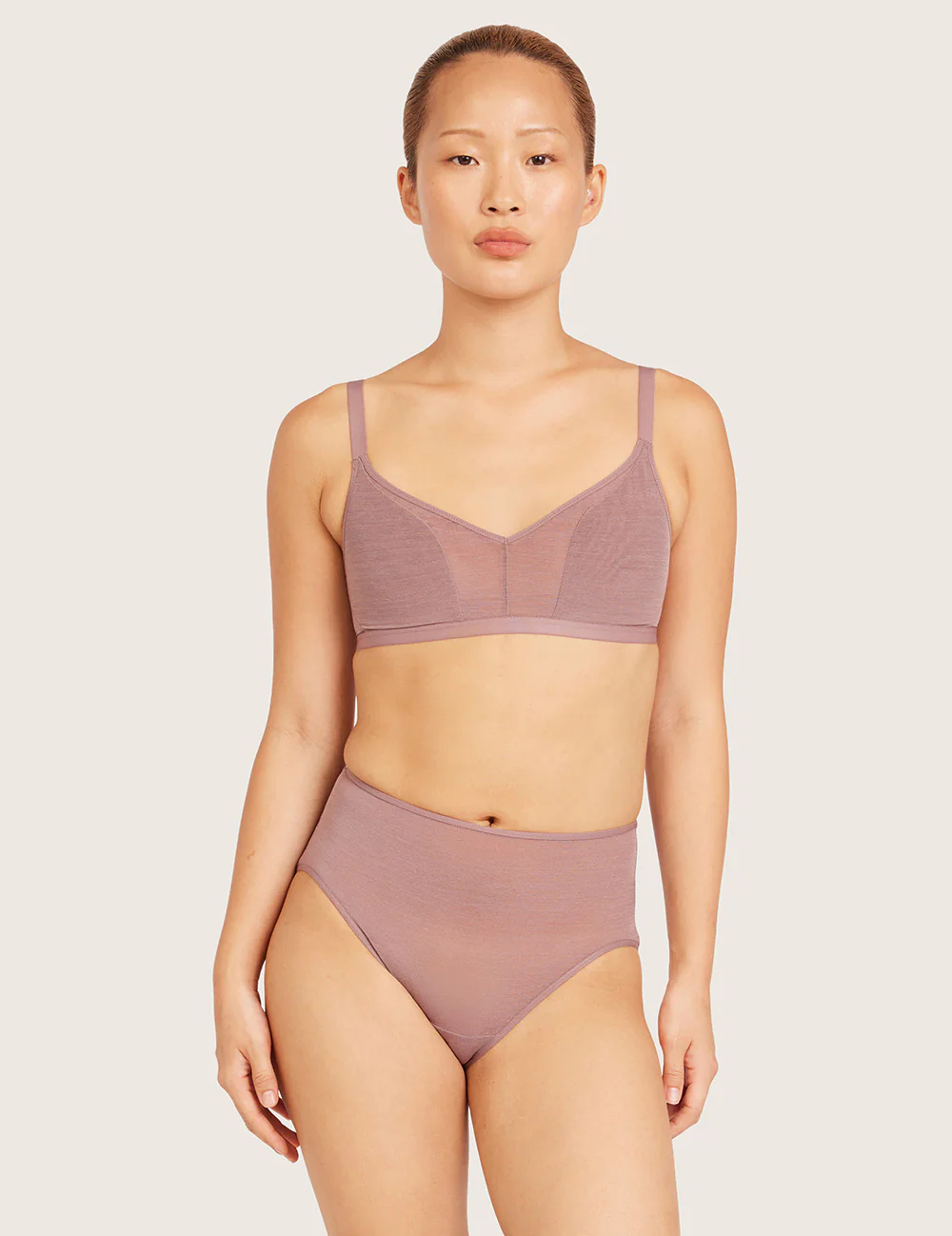 FreeMesh™ High Cut Maxi Trosa - Mauve