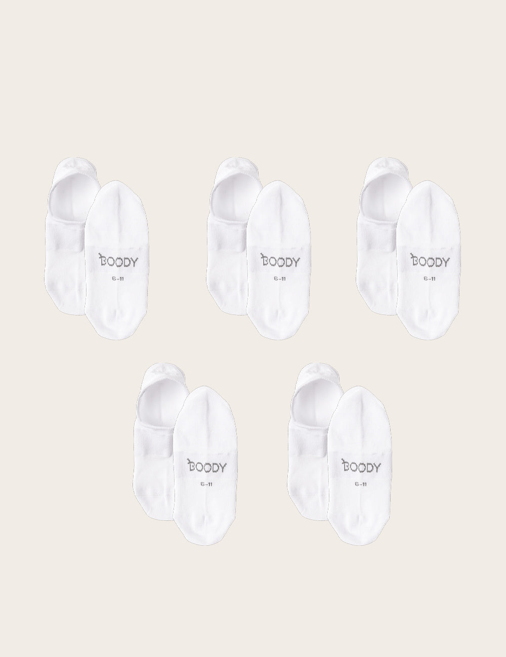 5-Pack Men's Hidden Socks