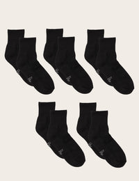 5-Pack Men's Quarter Crew Sports Socks