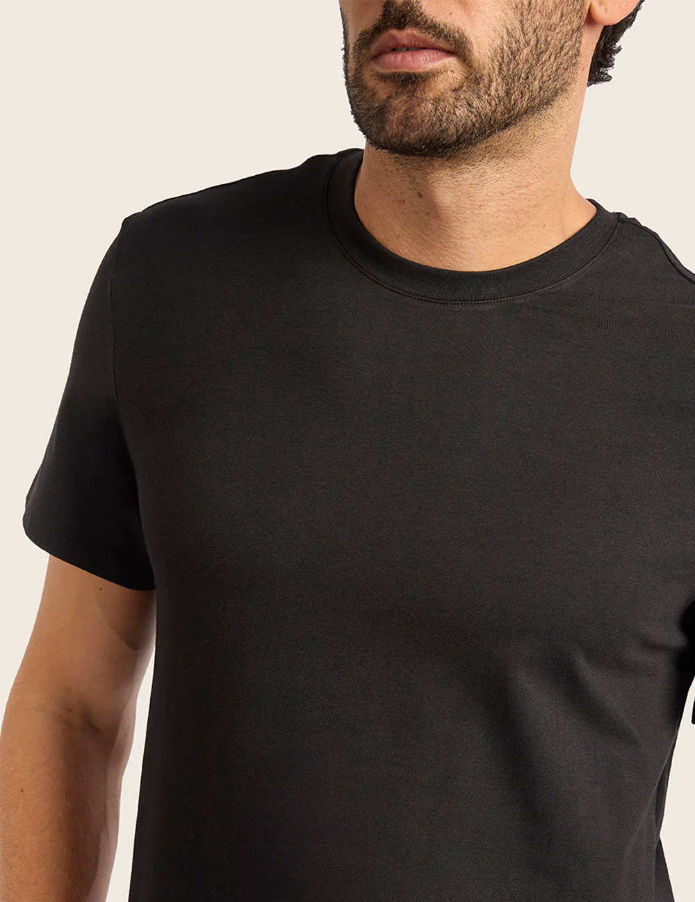 Herr Classic T-shirt med Rund Hals