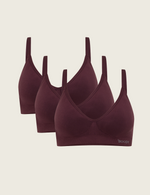 3-Pack T-Shirt Bra Wireless - Mulberry
