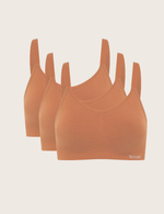 3-Pack Bambu-BH utan Bygel - Outlet