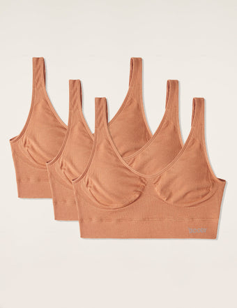 3-Pack Sömlös Bambu-BH - Outlet