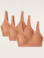 3-Pack Padded Shaper Crop Bra