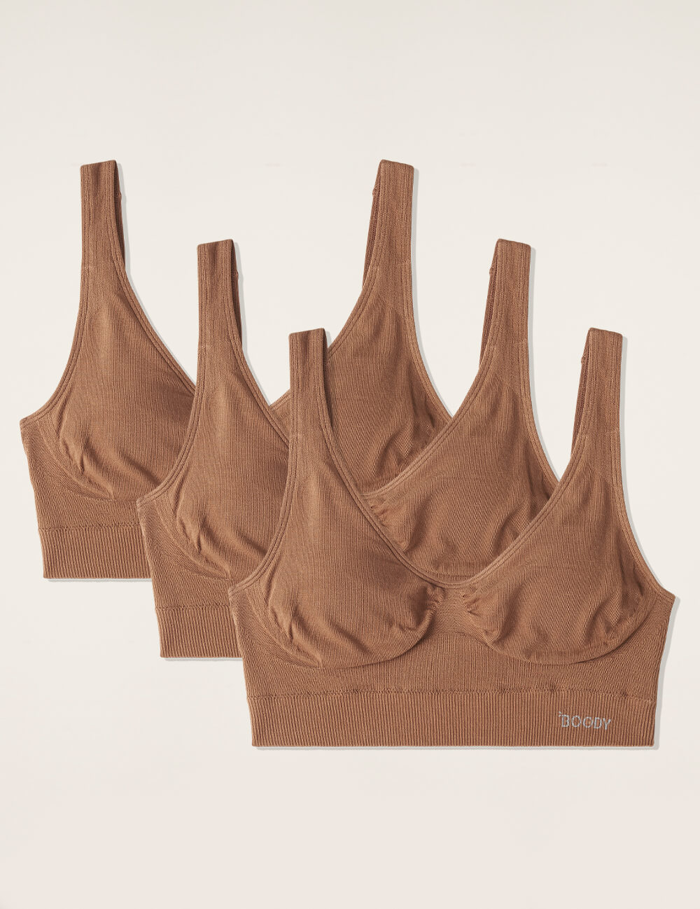 3-Pack Padded Shaper Crop Bra