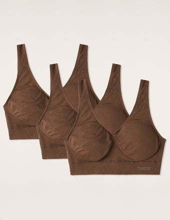 3-Pack Sömlös Bambu-BH med Inlägg - Outlet