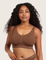 Sömlös Bambu-BH med Inlägg