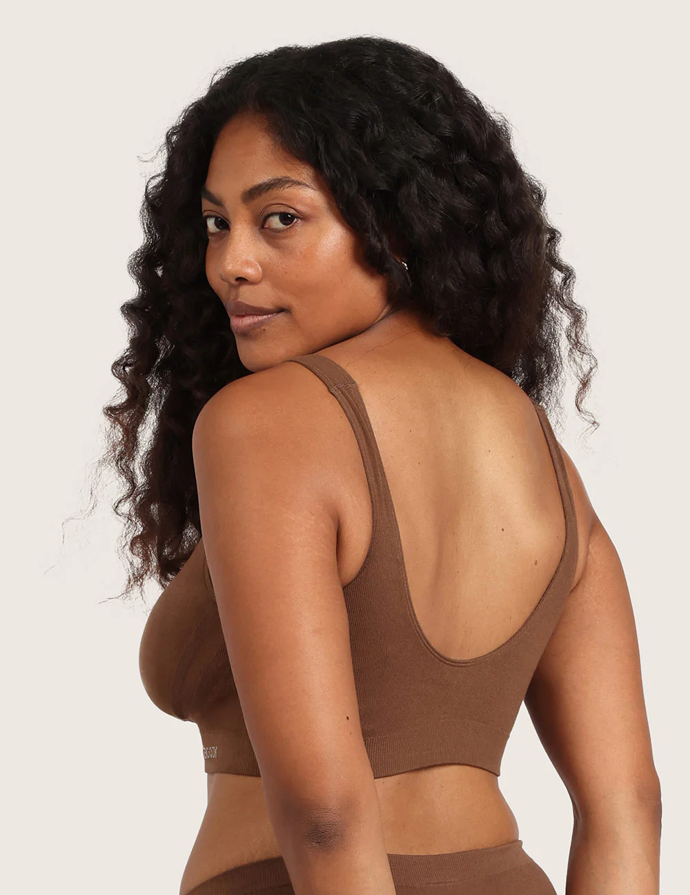 Sömlös Bambu-BH med Inlägg