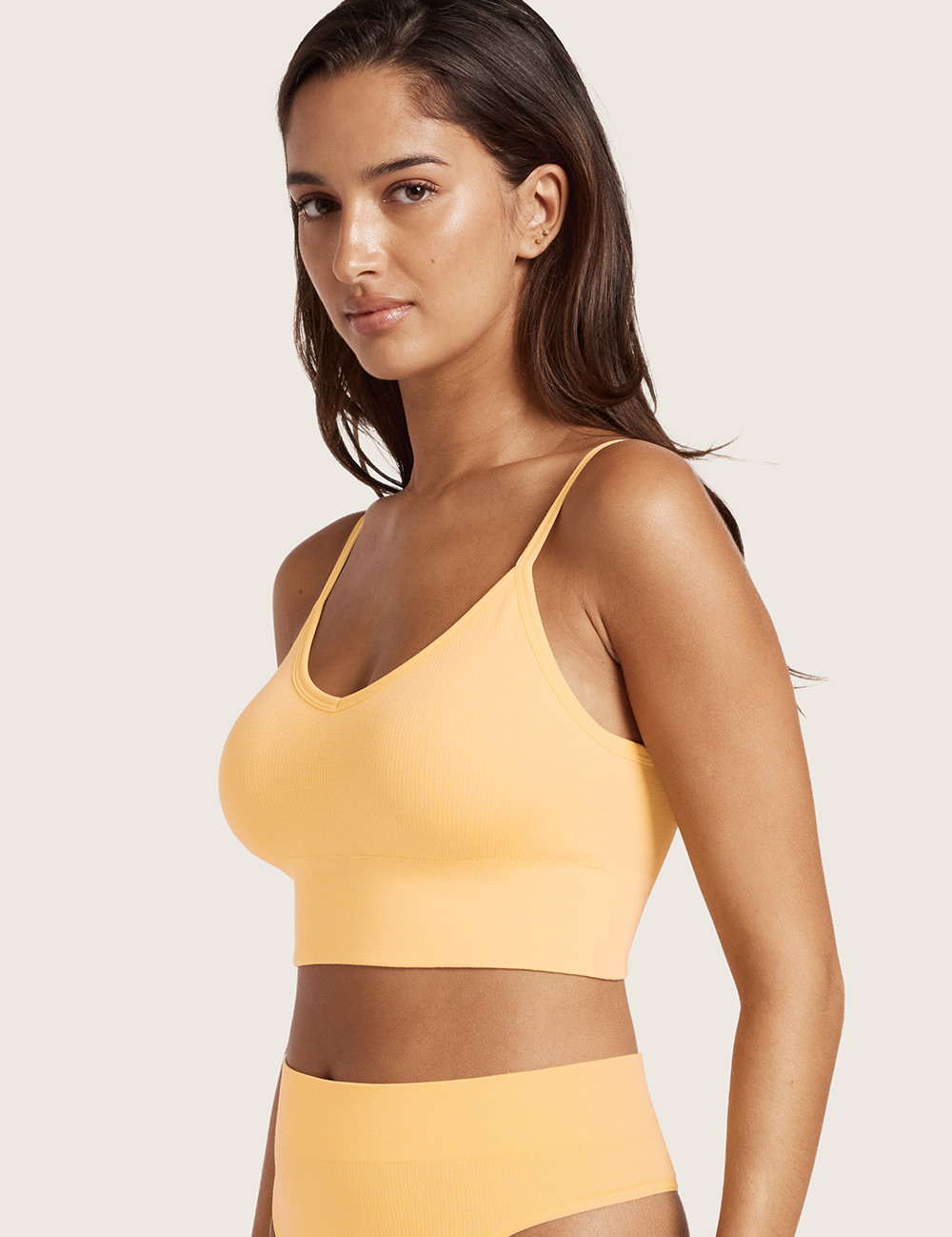 LYOLYTE® Ribbad BH med Låg Rygg - Mango