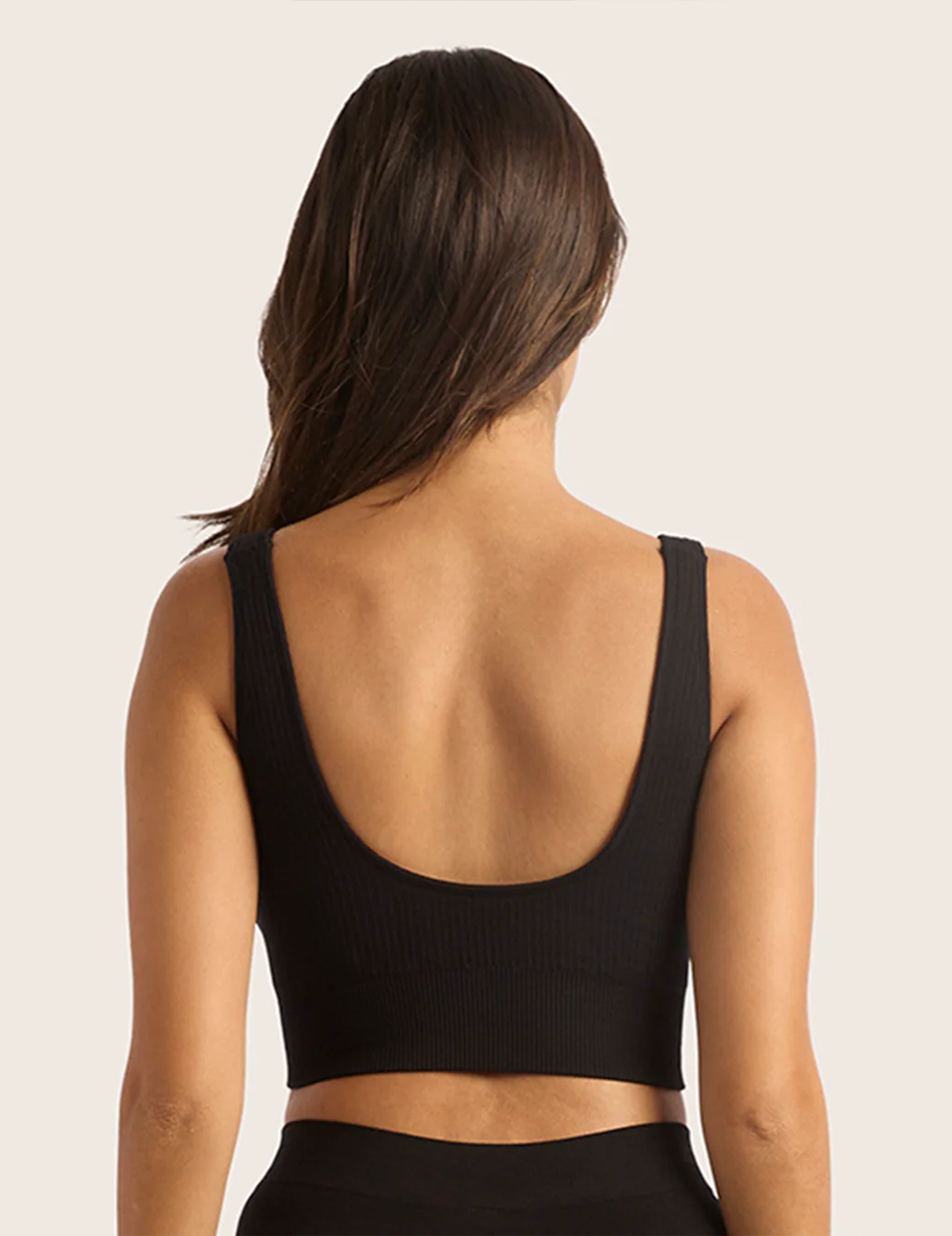 2-Pack Ribbad Sömlös Bambu-BH