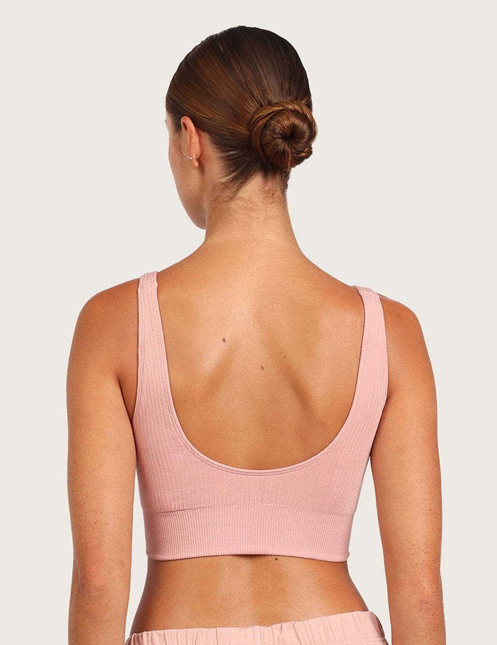 2-Pack Ribbad Sömlös Bambu-BH