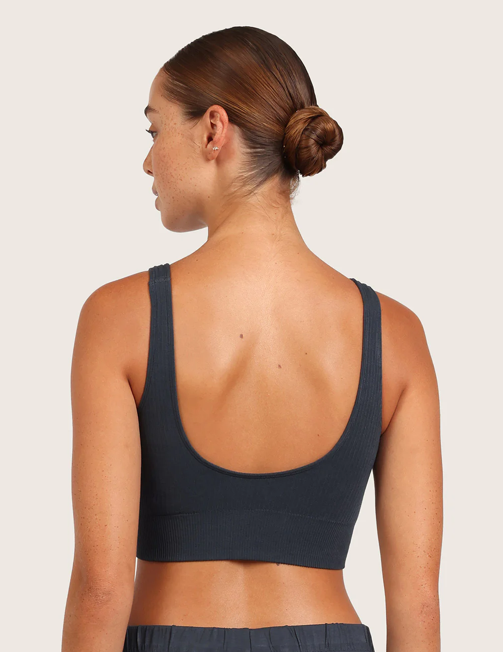 2-Pack Ribbad Sömlös Bambu-BH