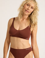 Shaper Crop Bra - Rust