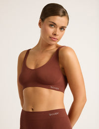 Shaper Crop Bra - Rust