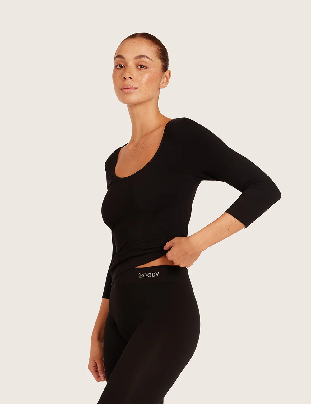 Bas Topp med 3/4-ärmar