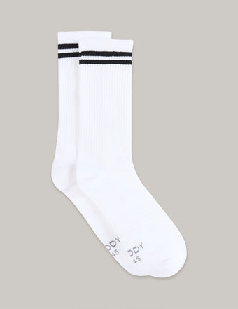 Striped Cushioned Crew Socks