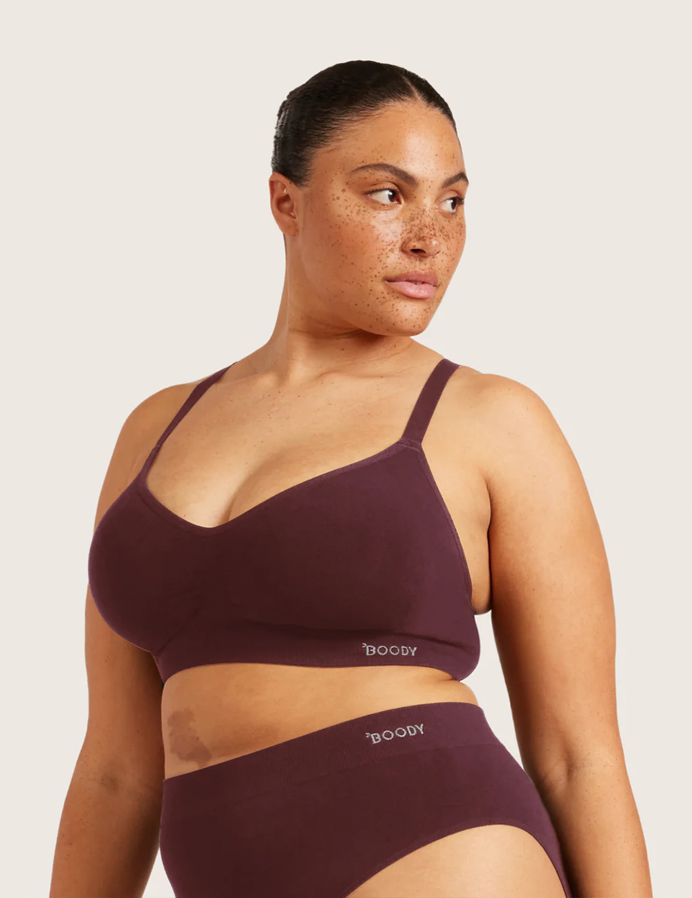 3-Pack T-Shirt Bra Wireless - Mulberry