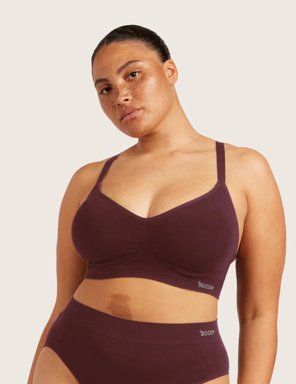 3-Pack T-Shirt Bra Wireless - Mulberry