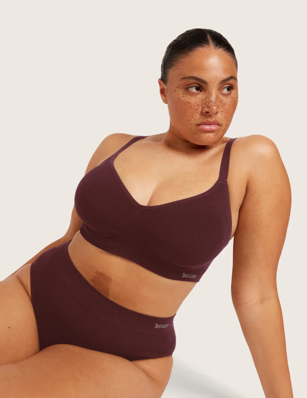 3-Pack T-Shirt Bra Wireless - Mulberry