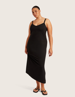 Slip Klänning med V-hals