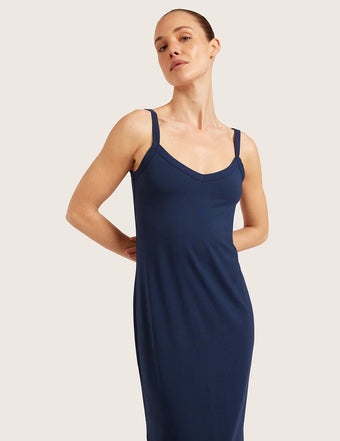 Slip Klänning med V-hals