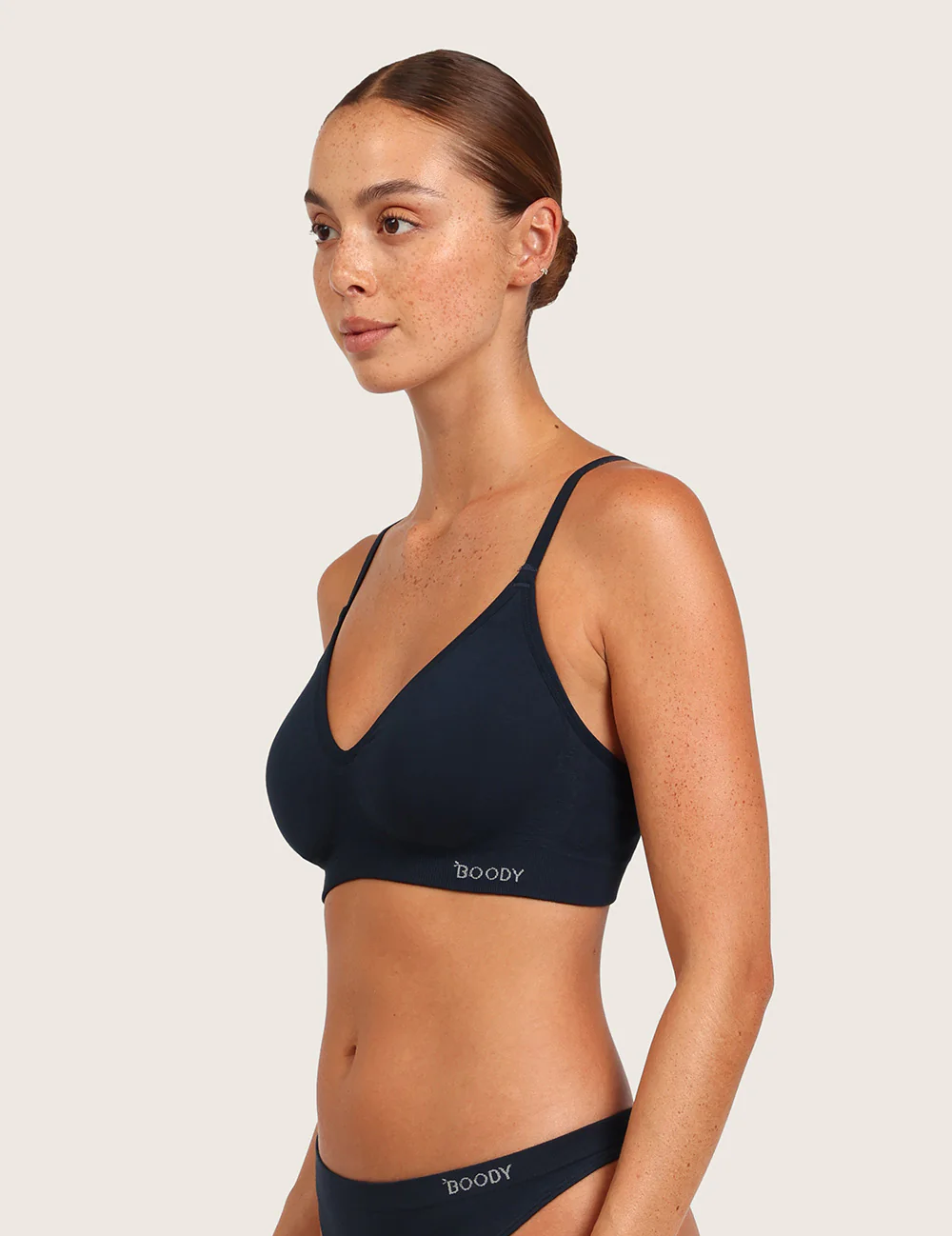 T-shirt-BH utan Bygel - Midnight
