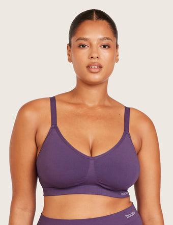 T-shirt-BH utan Bygel med Extra Stöd (DD-F) - Amethyst