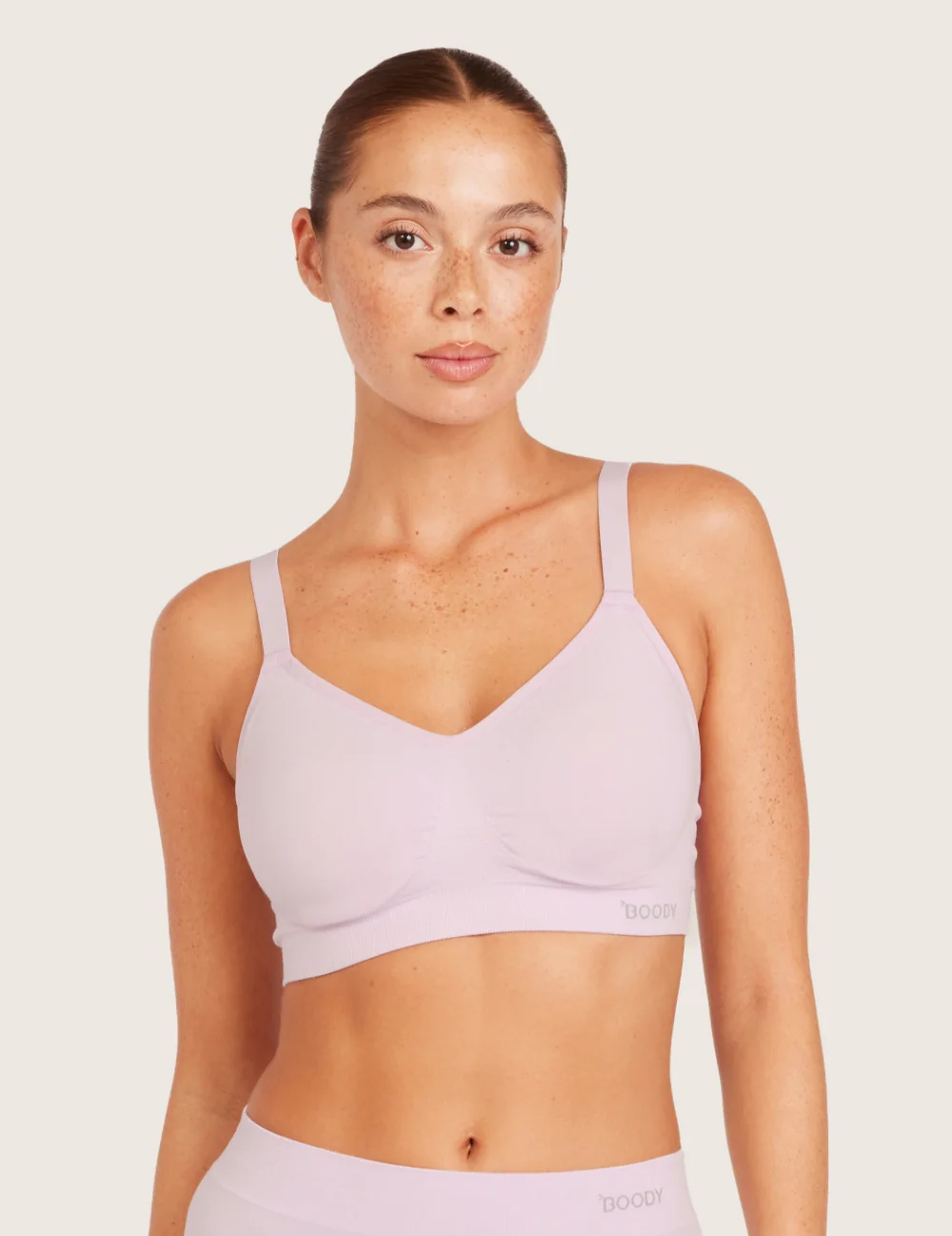 T-shirt-BH utan Bygel med Extra Stöd (DD-F) - Orchid