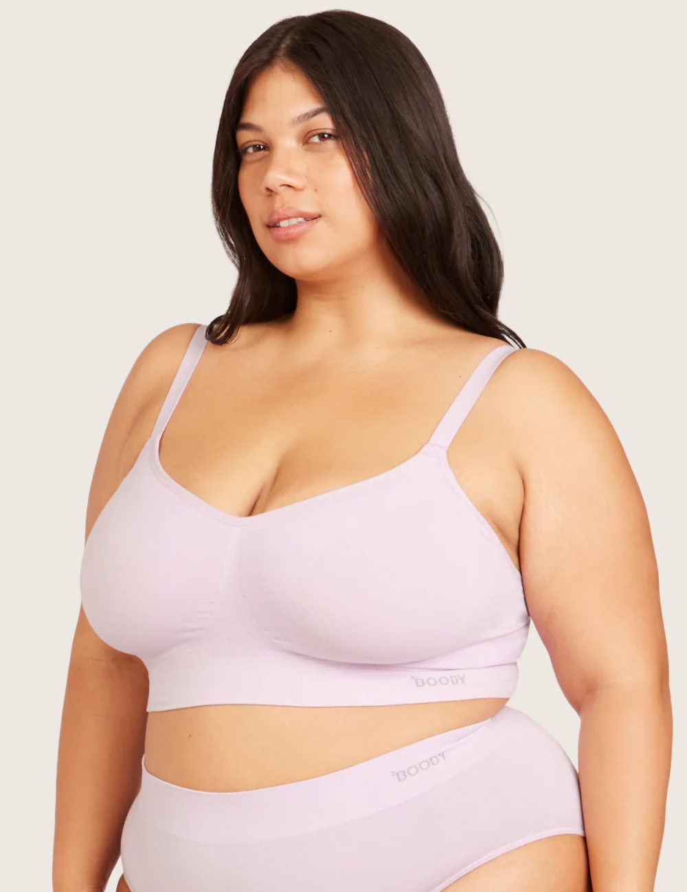 T-shirt-BH utan Bygel med Extra Stöd (DD-F) - Orchid