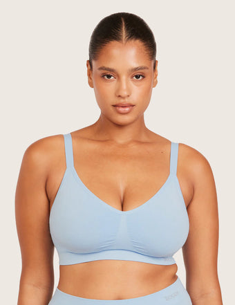 T-shirt-BH utan Bygel med Extra Stöd (DD-F) - Sky Blue