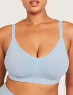T-shirt-BH utan Bygel med Extra Stöd (DD-F) - Sky Blue
