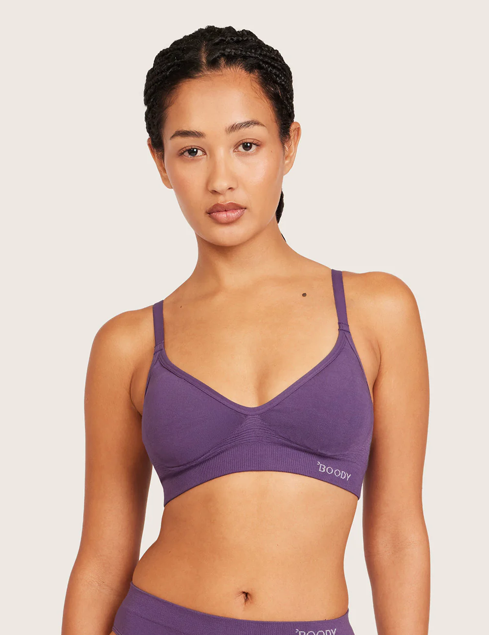 T-shirt-BH utan Bygel (B-DD) - Amethyst