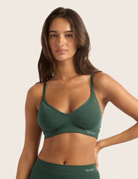 T-Shirt Bra Wireless - Emerald Green