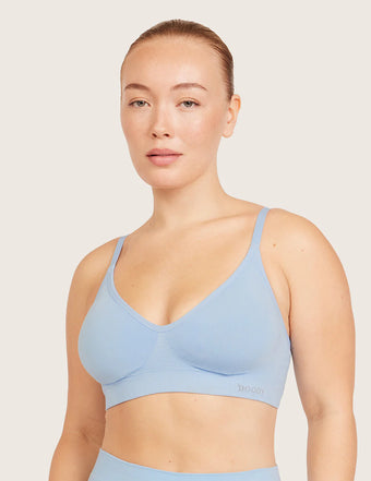 T-shirt-BH utan Bygel (B-DD) - Sky Blue