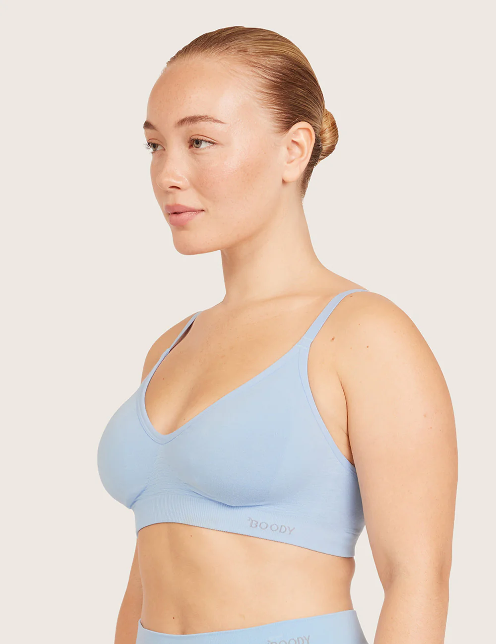 T-shirt-BH utan Bygel (B-DD) - Sky Blue