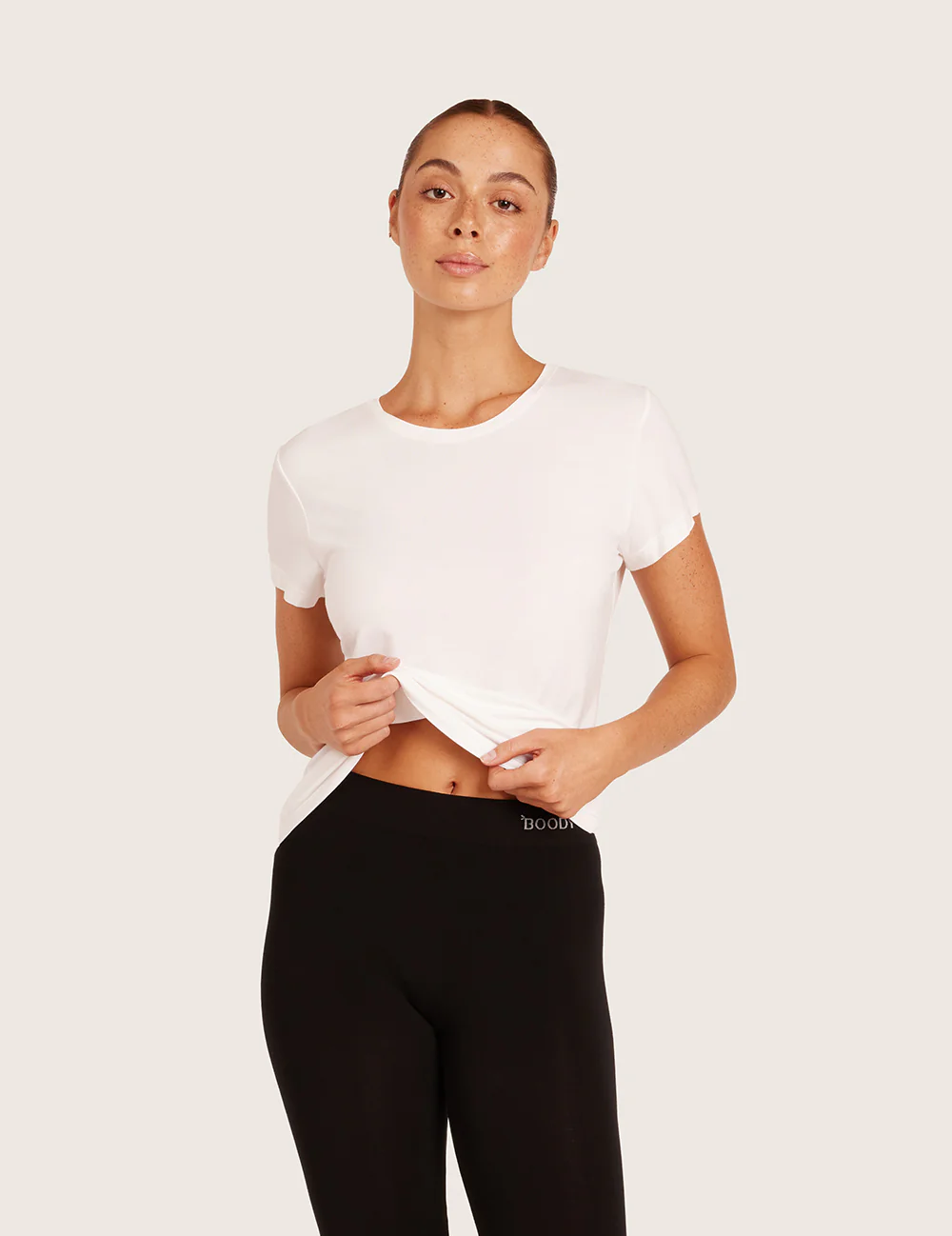 Bas T-shirt med Rund Hals