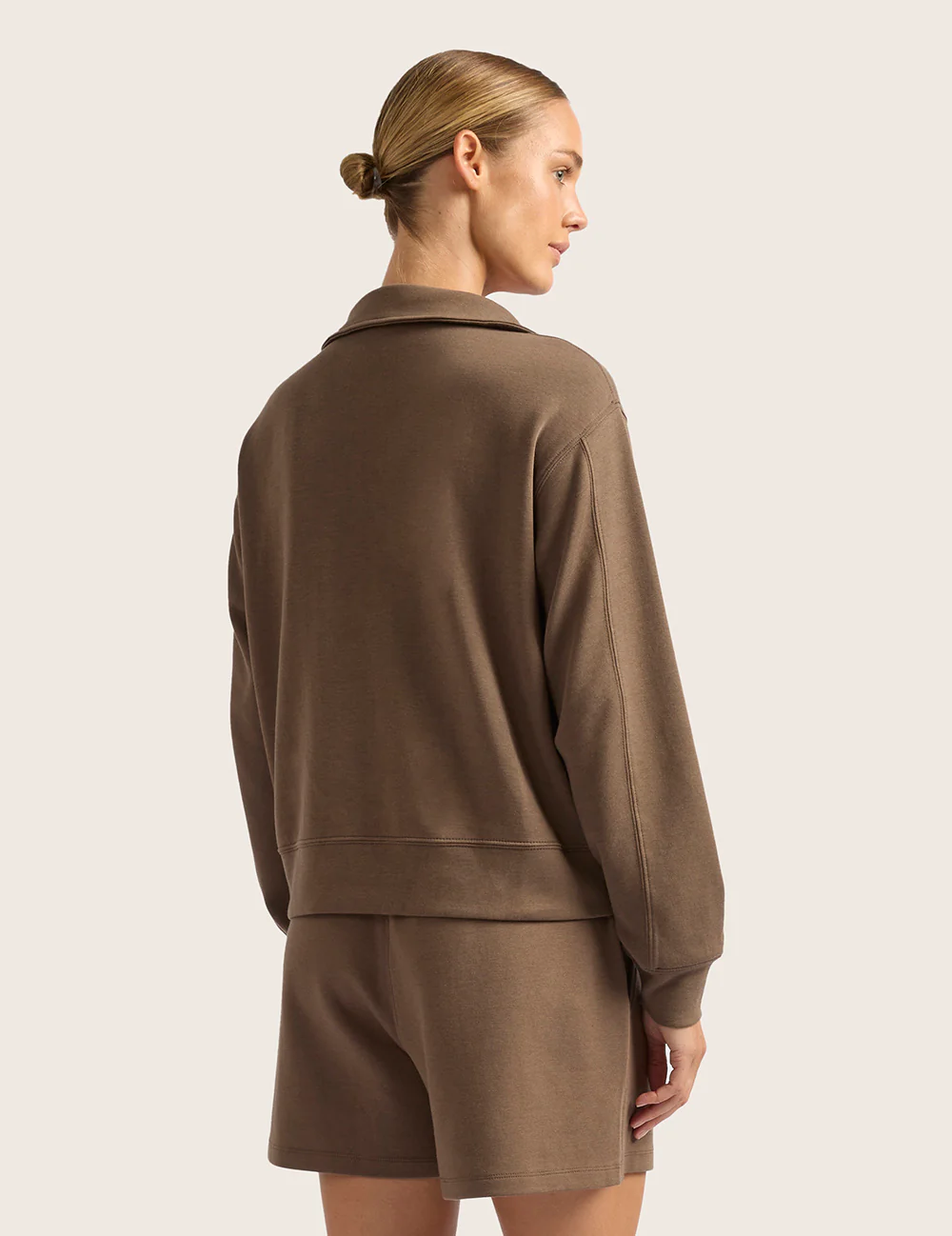 Sweatshirt med Halv Dragkedja