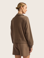 Sweatshirt med Halv Dragkedja