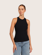 Ribbad Racerback Tank Top