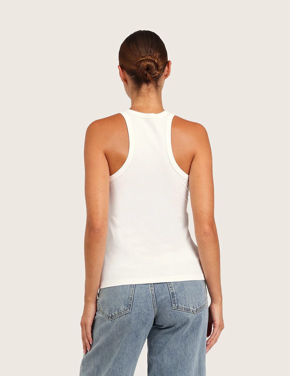 Ribbad Racerback Tank Top