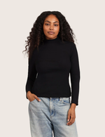 Ribbad Topp med Polokrage